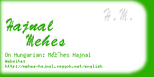 hajnal mehes business card